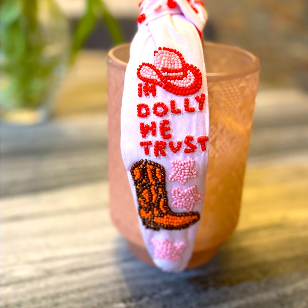 Dolly Parton beaded headband